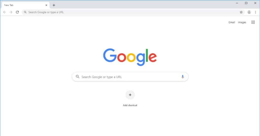 Google Homepage screenshot