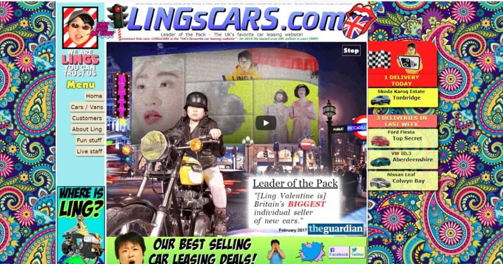 Lings Cars Screenshot - Design