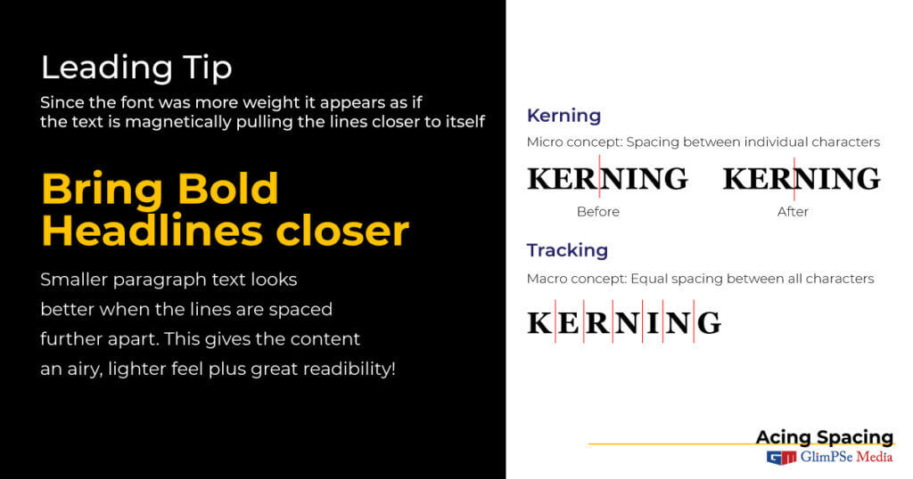 Spacing tips & tricks in design