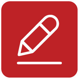 Advertising services - content writing icon